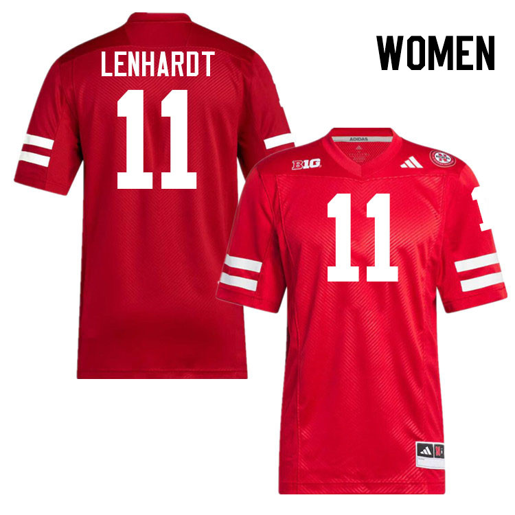 Women #11 Cameron Lenhardt Nebraska Cornhuskers College Football Jerseys Stitched Sale-Scarlet